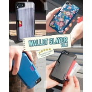 Smartish iPhone SE Wallet Case - Wallet Slayer Vol. 1 [Slim + Protective + Grip] Credit Card Holder for Apple iPhone SE (2022/2020) & iPhone 7/8 - Black Tie Affair