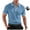 Blue, variant on FOPSUFGWFO Mens Short Sleeve T-Shirt Knit Summer Fall Golf Polo Shirts Classic Fit Breathable Soft Tops for Sport Business 2XL
