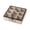 Brown E, variant on Wooden Tea Storage Box With Lid 6-Style Divided Compartment Organizer Khaki 1 Count