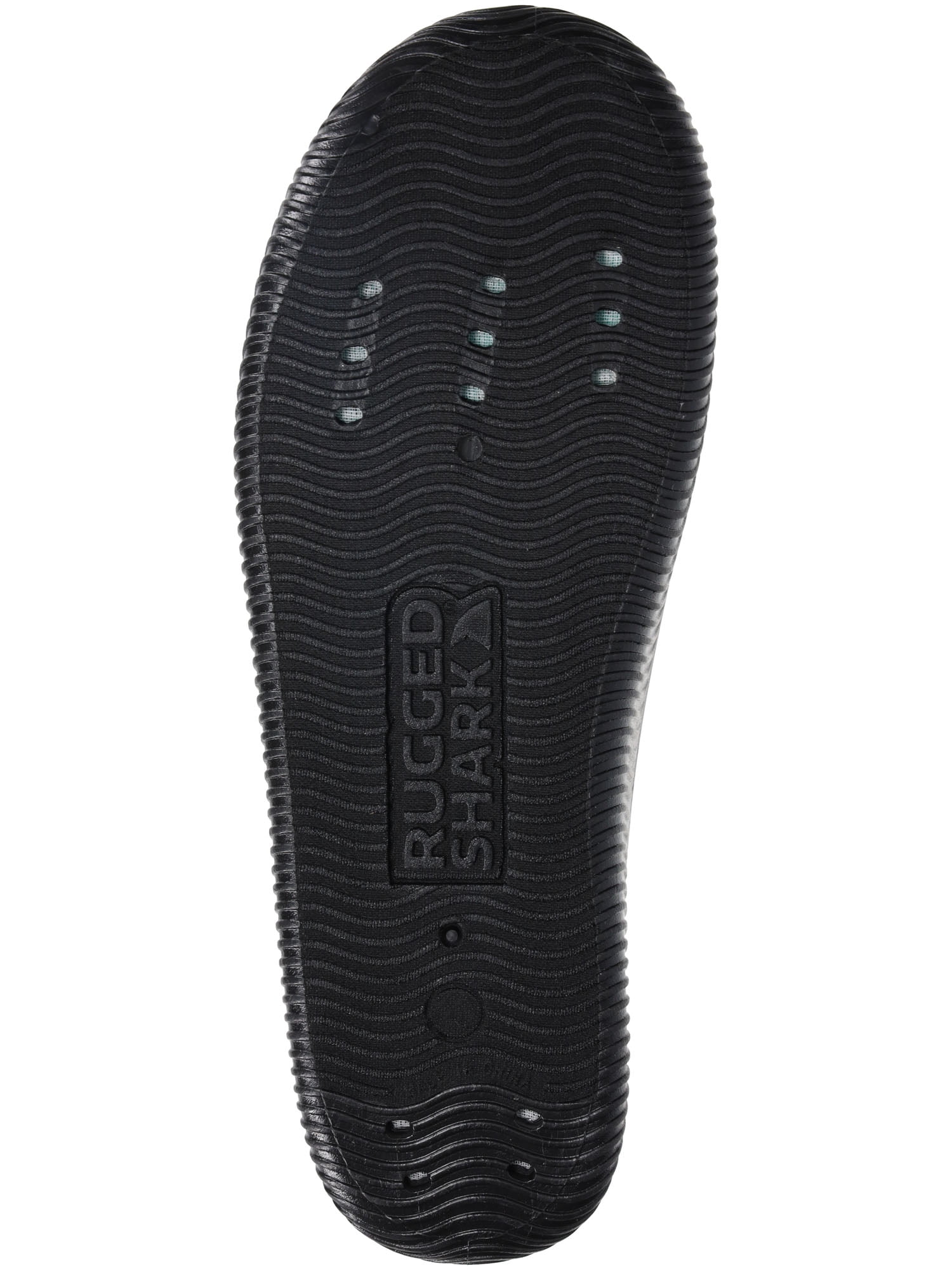 Rugged Shark Men's Riptide Water Shoes with Drainage | Neoprene Slip-On for Beach, Boat, Hiking & Shower