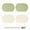 Green*2+White*2, variant on Silicone Placemats, Set of 4, Non-Slip, Oil Proof, Water Proof, Heat Resistant, Stain Resistant, Easy to Clean, Leather Texture, Oval
