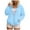 Sky Blue, variant on Towmus Oversized Zip Up Hoodie for Women Lightweight Plus Size Basic Zipper Hooded Sweatshirt Coat Y2K Jacket