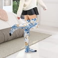 thumbnail image 6 of Iauyy Highly Elastic Women's Trouser Knee High Socks 93% Nylon Breathable and Durable Perfect for Outings, Parties, Home, The Best Gifts for Women Vortex Stars, 6 of 7