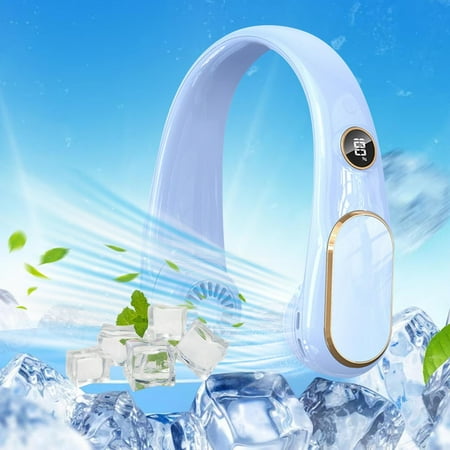 

Window Fan Cooling Fan Fan Desk Fan Air Conditioning Fan Tower Fan Clearance Summer Neck Hanging Fan Portable USB Charging Portable Small Fan Student Digital Display Neck Hanging Fan