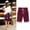 Wine plus size capri pants a1, variant on Cagogo Women Plus Size Capri Pants Elastic Waist Flowy Summer Casual High Waisted Cropped Trousers with Pockets Beach Work Lounge Shorts, Army Green 3XL