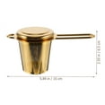 thumbnail image 6 of Stainless Steel Tea Strainer Filter for Loose Durable Infuser Mesh Strainers Steeper Teapot Insert, 6 of 6