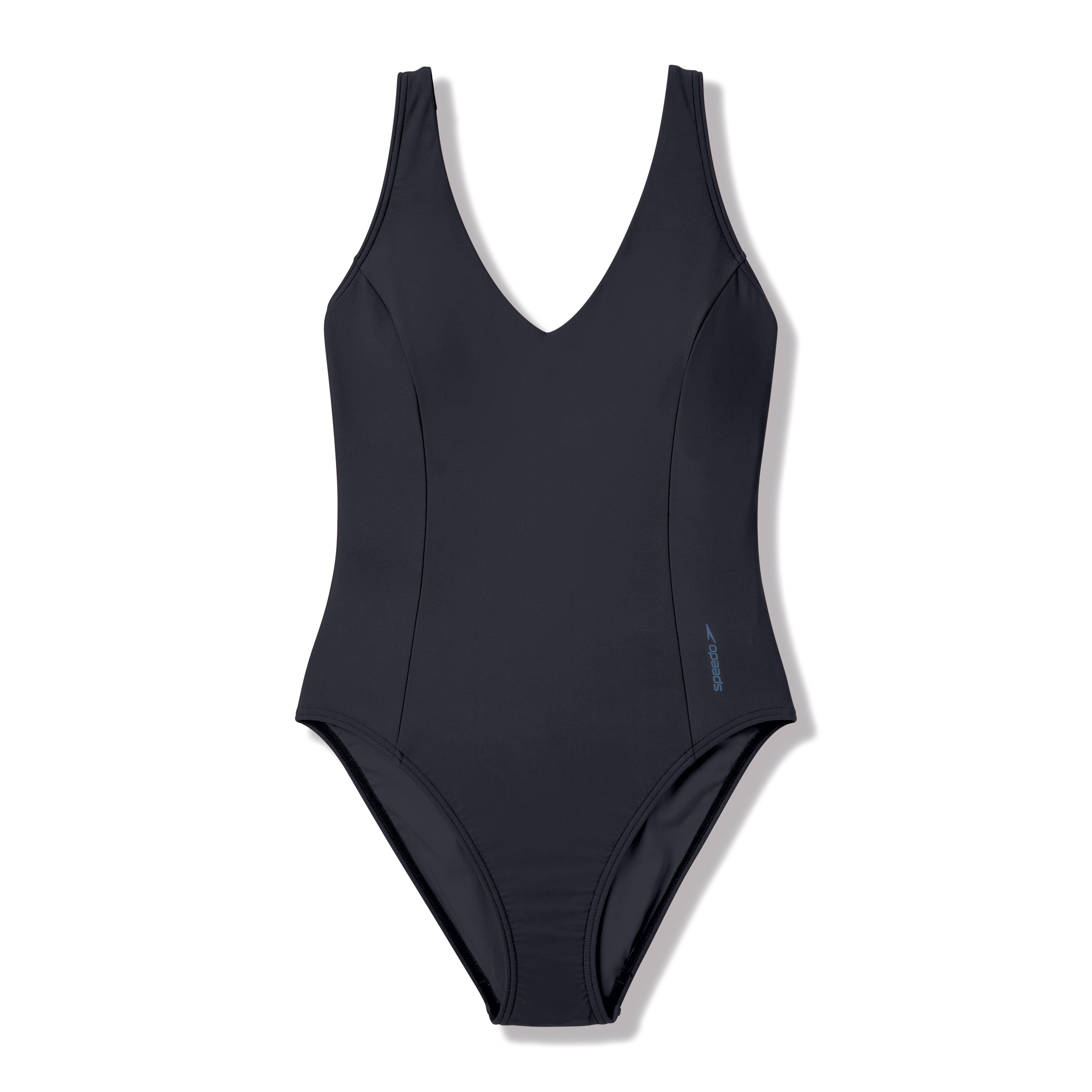 Speedo Women's Colorblock V-Neck One Piece with Adjustable Straps Swimsuit, Sizes XS - XXL