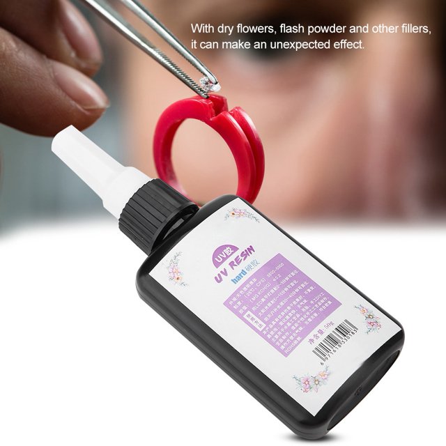 Glue Diy Crystal Transparante UV Secado Rápido Glue de Resina de Curado Duro 50G