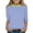 Blue, variant on Plus Size Tops for Women,Womens Tops under $5,Children's Solid Color 3/4 Sleeve Round Neck Tops/shirt Purple 5 Years