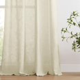 thumbnail image 4 of Cortinas Joydeco de Lino 244 cm de Largo, Set de 2 Paneles, Color Natural, 4 of 9