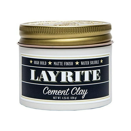 Layrite Cement Clay 4.25 oz (Best Beard Care Products For Black Men)