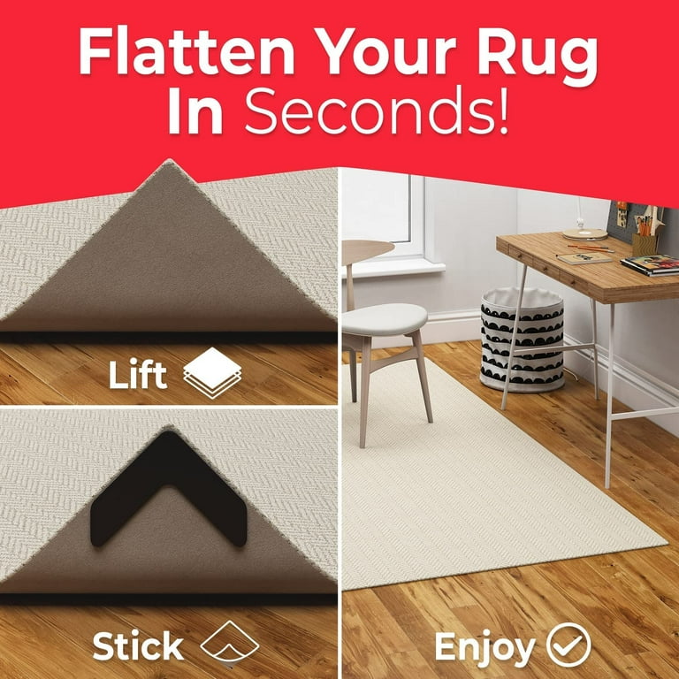 How To Stop Area Rugs from Sliding and Prevents Curled Rug Corners