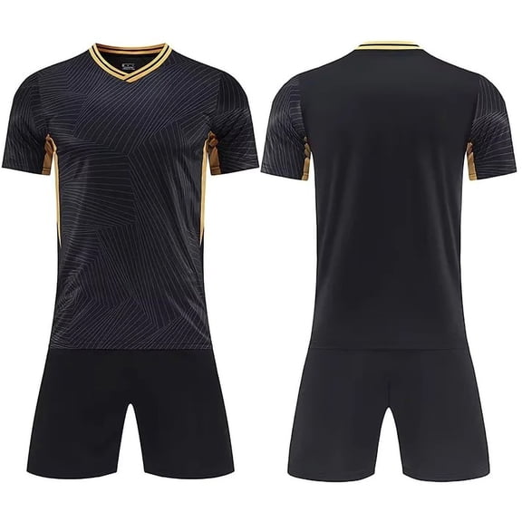 Kids Soccer Jerseys Mesh Breathable Comfy Athletic T Shirts Shorts 2 Piece Sets for Boys Girls Team Training Game Youth Soccer Uniforms