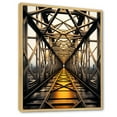 thumbnail image 2 of Designart "Energy Trails Power Lines painting" Cityscapes Floater Framed Canvas Wall Art, 2 of 7