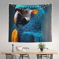 thumbnail image 2 of Sikiie Modern Style Blue Parrot tapestry wall hanging home decor for bedrooms, living rooms, dorms 60x51in, 2 of 6