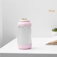 thumbnail image 3 of Linda Lámpara De Escritorio 7 Colores Lámpara De Ambiente 800 Mah Mesa Recargable Luz De Noche Blanco Frío + Amarillo Cálido Lámpara Para Niños Al Lado Del Dormitorio Cuarto De Niños Rosa Monstrate HA015746-00, 3 of 7
