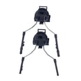 thumbnail image 2 of Adaptador de riel para casco, soporte para auriculares, flexibilidad, rotación de 360 ​​grados, protección auditiva para deportes al aire libre, hombr Negro, 2 of 8