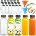 thumbnail image 1 of Juice Bottles AOZITA 360mL Reusable Plastic w/ Caps 24 Pack, 1 of 9