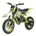 thumbnail image 5 of Floseru 49cc Dirt Bike Gas, Mini Kids Dirtbike, Gas Power Dirt Bike for Kids 8-14, 2 Stroke Engine, Mini Motocross Dirtbike, Dual Disc Brakes, Pull Start, Shock Absorption, Soft Seat Cushion, 5 of 10