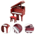 thumbnail image 3 of KAKOWELY Mini modelo de piano Mini casa Piano de madera Decoración Casa de muñecas Decoración de piano, 3 of 5