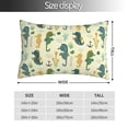 thumbnail image 2 of Fotbe Seahorse Funda de Almohada Decorativa Estilo Occidental, Lujo en Algodón, Fundas para Almohadas King, Cojín Estampado para Decoración del Hogar-16"x24", 2 of 6
