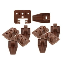 HOMEMAXS 5 Sets Plastic Drawer Slides Track Guide And Glides Drawer Replacement Part For Center Mount Drawer Dresser And Nightstands Drawer Systems