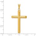 thumbnail image 4 of 14K Yellow Gold 3-D Polished Hollow Cross Pendant (46 X 24) Made In Mexico k3611, 4 of 6
