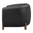 thumbnail image 2 of New Pacific Direct Cordelia Top Grain Leather Accent Arm Chair in Stolm Black, 2 of 15