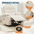 thumbnail image 6 of BouPower Power Lift Recliner Chair, Oversize Electric Recliners for Elderly with Heat and Massage, Stand Assist with Cup Holders, Side Pocket, Single Sofa Seat for Living Room, 6 of 8