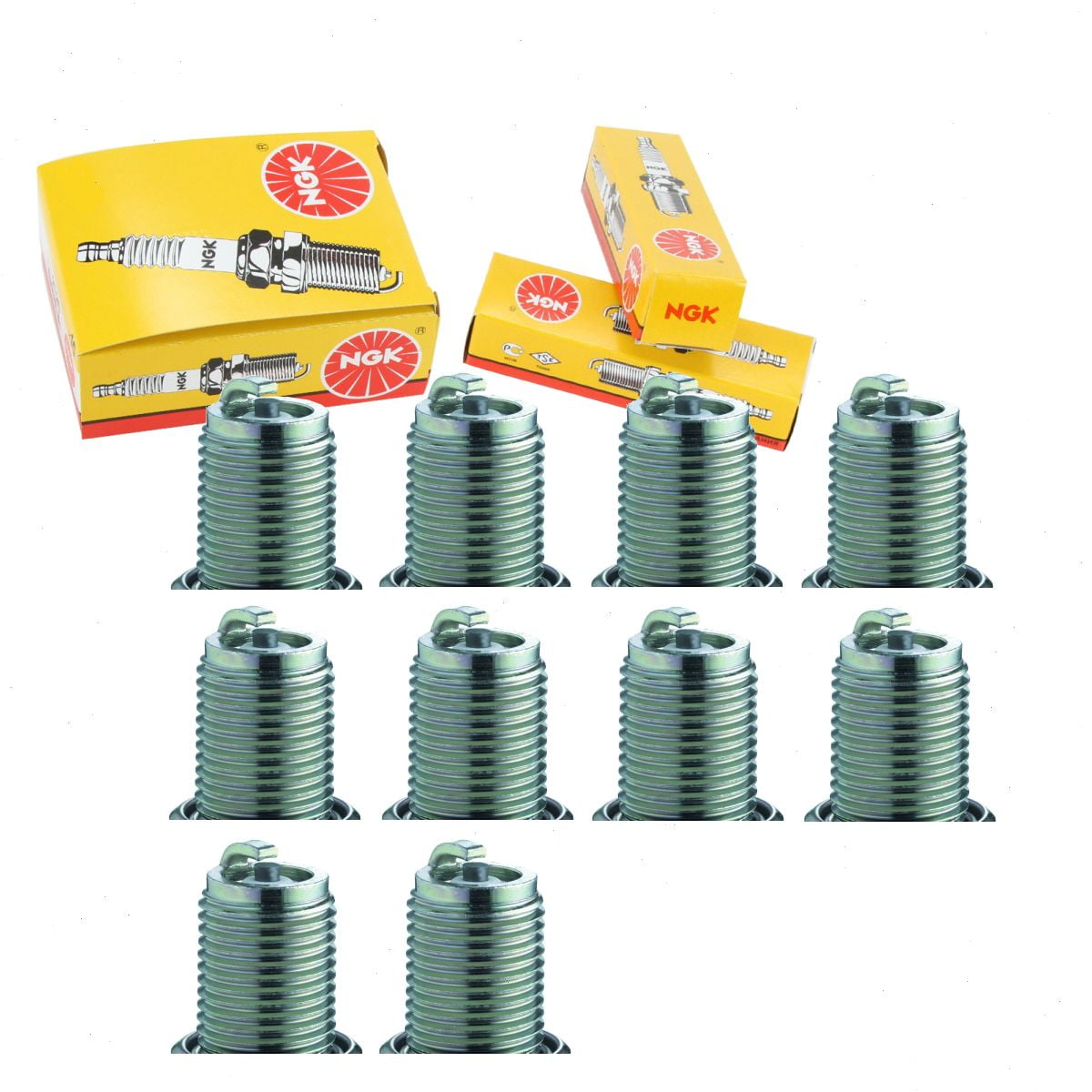 10 pc NGK 1470 Standard Spark Plugs for 818 E3.31 RN2C Ignition Wire Secondary