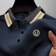 thumbnail image 4 of Blusa y camisa de manga corta con cuello vuelto para hombre, color liso, con solapa, manga corta, informal, a la moda, para hombre, 4 of 4