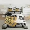 thumbnail image 2 of Manfei Movie Theater Theme Queen Comforter Set,Cinema Tickets Bedding Sets,Gray Filmstrip Bedding Comforter Set For Girl,Microfiber Bedroom Decor Reversible,3pcs, 2 of 8