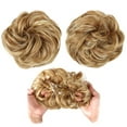 thumbnail image 5 of comerut 10cm Women Hair Bun Extension Wavy Curly Messy Donut Chignons Wig Hairpiece, 5 of 8