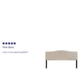 thumbnail image 4 of Emma + Oliver Tufted Upholstered King Size Headboard in Beige Fabric, 4 of 10