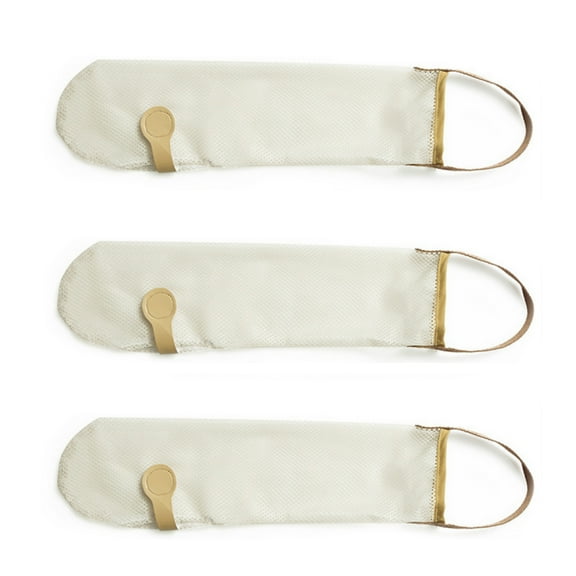 3 Pcs Kitchen Onion Garlic Hanging Organizer Holder Storage Kitchen Wall Bags 11.5*45CM