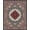 Red, Pattern 1, variant on Design&I 8'x10' Washable Area Rug Border Door Mongolian Checkered Nylon Hallway Assorted Boho Vintage Playful for Living Room, Family Extra Large Skid-Resistant Low Profile