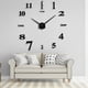 thumbnail image 2 of Wosthever Reloj de pared con números, reloj de pared de acero inoxidable, pegatinas de espejo para restaurante, relojes, decoración para sala Electrodomésticos Negro, 2 of 6