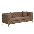thumbnail image 5 of Contempo Buckle Fabric Modern Style 2 PC Made with Wood in Brown Color, 5 of 11