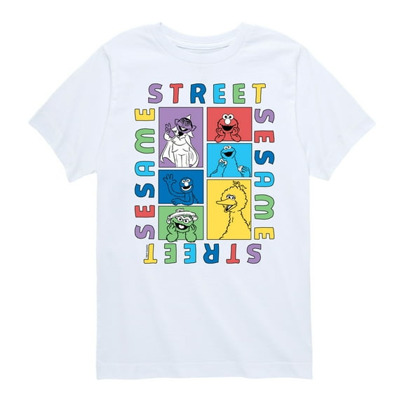 Sesame Street - Sesame Street Blocks - Toddler and Youth Short Sleeve Graphic T-Shirt