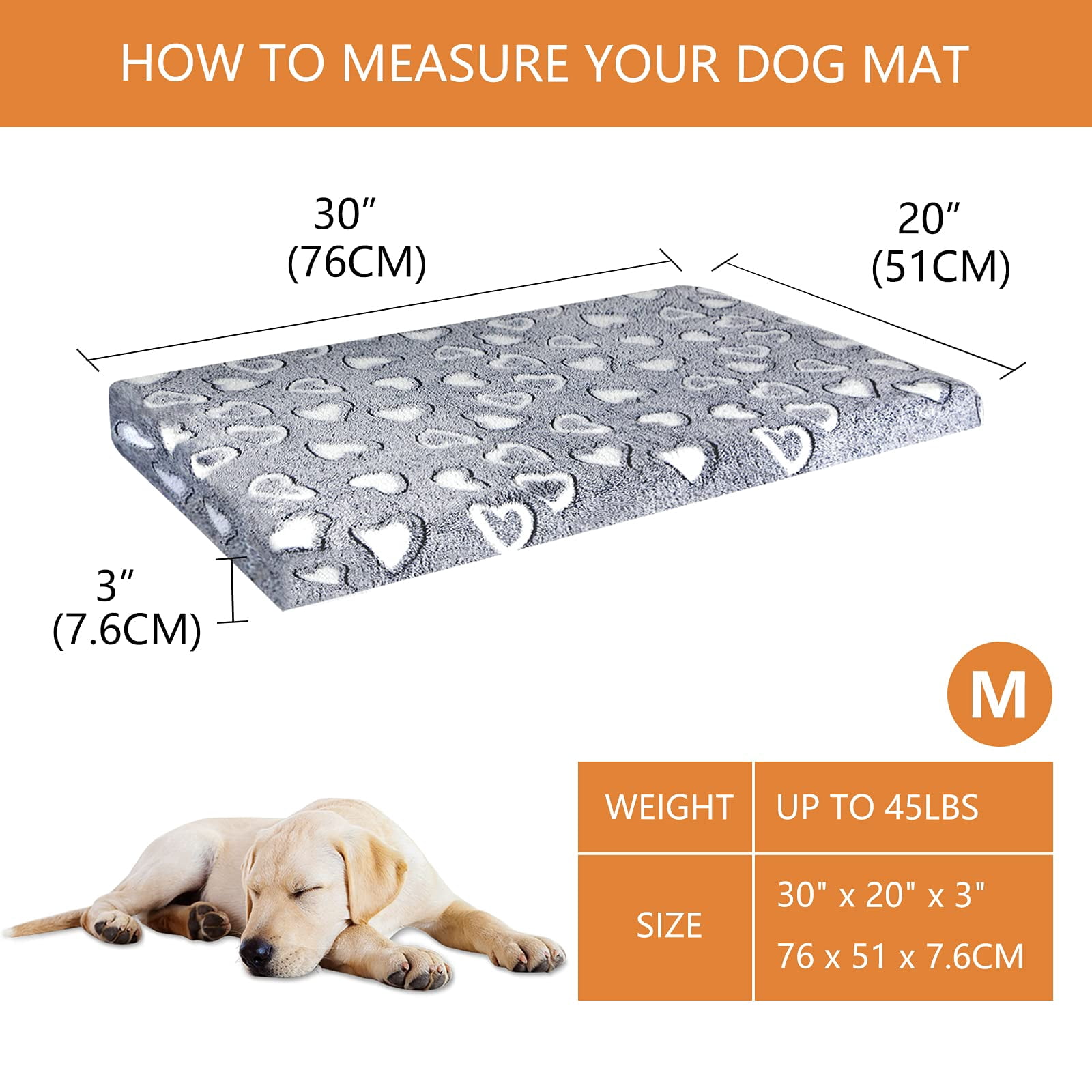 Reversible Dog Crate Mat  Stylish Bed With Waterproof Linings And Removable Washable Cover Firm Support Pad For Small To Xx-large Dogs Grey