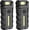 2PCS, variant on Chiclom Flashlight, 180 Rotating Magnetic EDC Light, Magnetic Rechargeable Work Light with Magnetic Base & Clip, 800 lumens Rechargeable Dual Light for Mechanic, Auto Repair, Camping