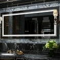 thumbnail image 2 of Large Bathroom Mirror Extra Large Illuminated LED Bathroom Mirror Touch Sensor Anti Fog 48" x 24", 2 of 5