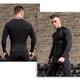 thumbnail image 5 of pstuiky camisas de manga larga para hombre, Camisa deportiva transpirable de manga larga y cuello redondo para hombre, color liso top de hombre m, 5 of 8