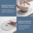 thumbnail image 4 of REGALWOVEN 6 Pack Silicone Placemats for Kitchen Dining Table Decor Washable Heat Resistant Table Placemats Wipeable Table Mat Light Gray 21*11in, 4 of 7