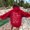 Red, variant on Women's Letter Print Hoodies Long Sleeved Hoodie With Pockets Womens Snap Front Hoodies Hoodie Zip up Womens Fall Light Plain Hoodie Womens Tunic Hoodie Winter Fashion Women 2022 Pocket Sweatshirt