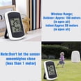 thumbnail image 3 of Wireless Digital Thermometer, Mini Room Temperature Sensor, Small Accurate Weather Tester for Home, Rooms and Offices, White, 3 of 5