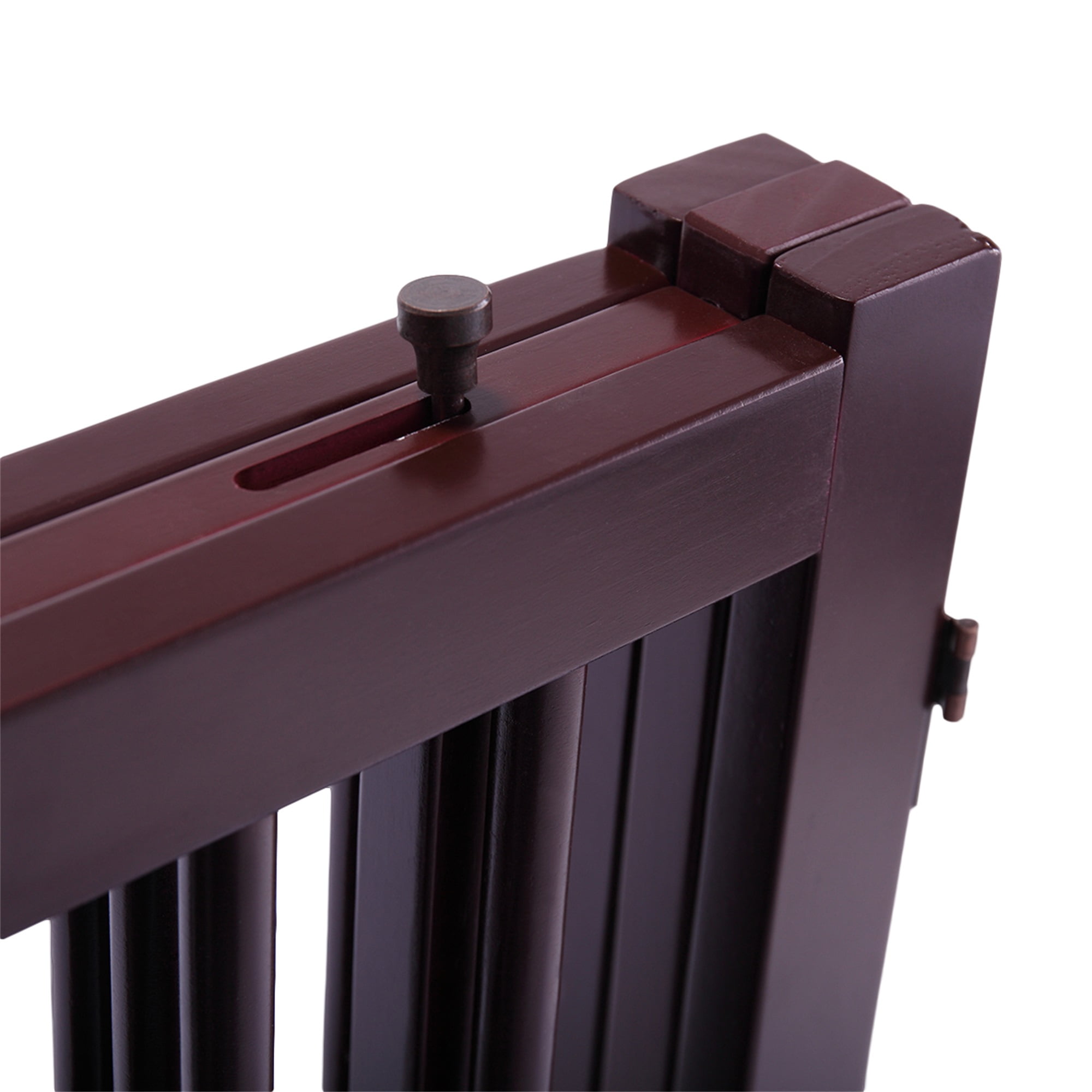 Pefilos 81" 3 Panel Wooden Folding Fence Freestanding Pet Gate, Stairs Step Over Divider for Dogs and Puppies, Brown Pefilos 81" 3 Panel Wooden Folding Fence Freestanding Pet Gate, Stairs Step Over Divider for Dogs and Puppies, Brown