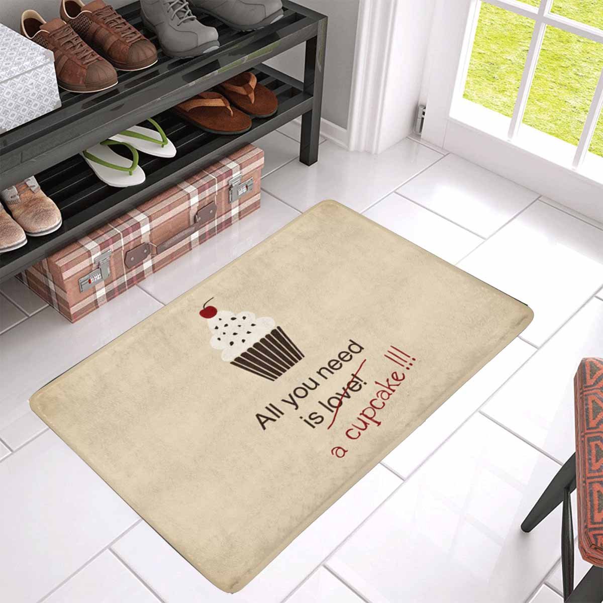 MKHERT Funny Quotes All You Need is a Cupcake Doormat Rug Home Decor Floor  Mat Bath Mat 30x18 inch - Walmart.com