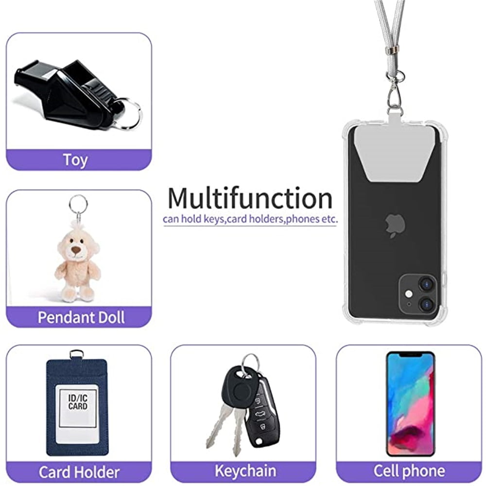 Kepooman Phone Case Anchor Neck Strap and Wrist Tether Key Chain Holder Universal for Phone Lanyard with Adjustable Neck Strap, Grey Kepooman Phone Case Anchor Neck Strap and Wrist Tether Key Chain Holder Universal for Phone Lanyard with Adjustable Neck Strap, Grey