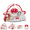 Red, variant on PRVAETU Baby Play Mats Tummy Time Mat for Infant Washable Padded Baby Activity Center with Detachable Toys Non-Slip Baby Gym Playmat,Red